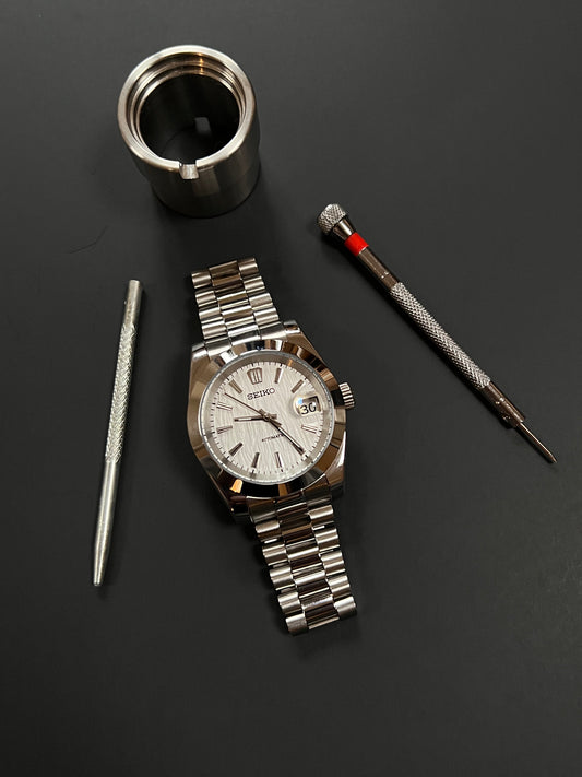 CUSTOM WATCH MOD WHITE FACE DATEJUST NH35 AUTOMATIC