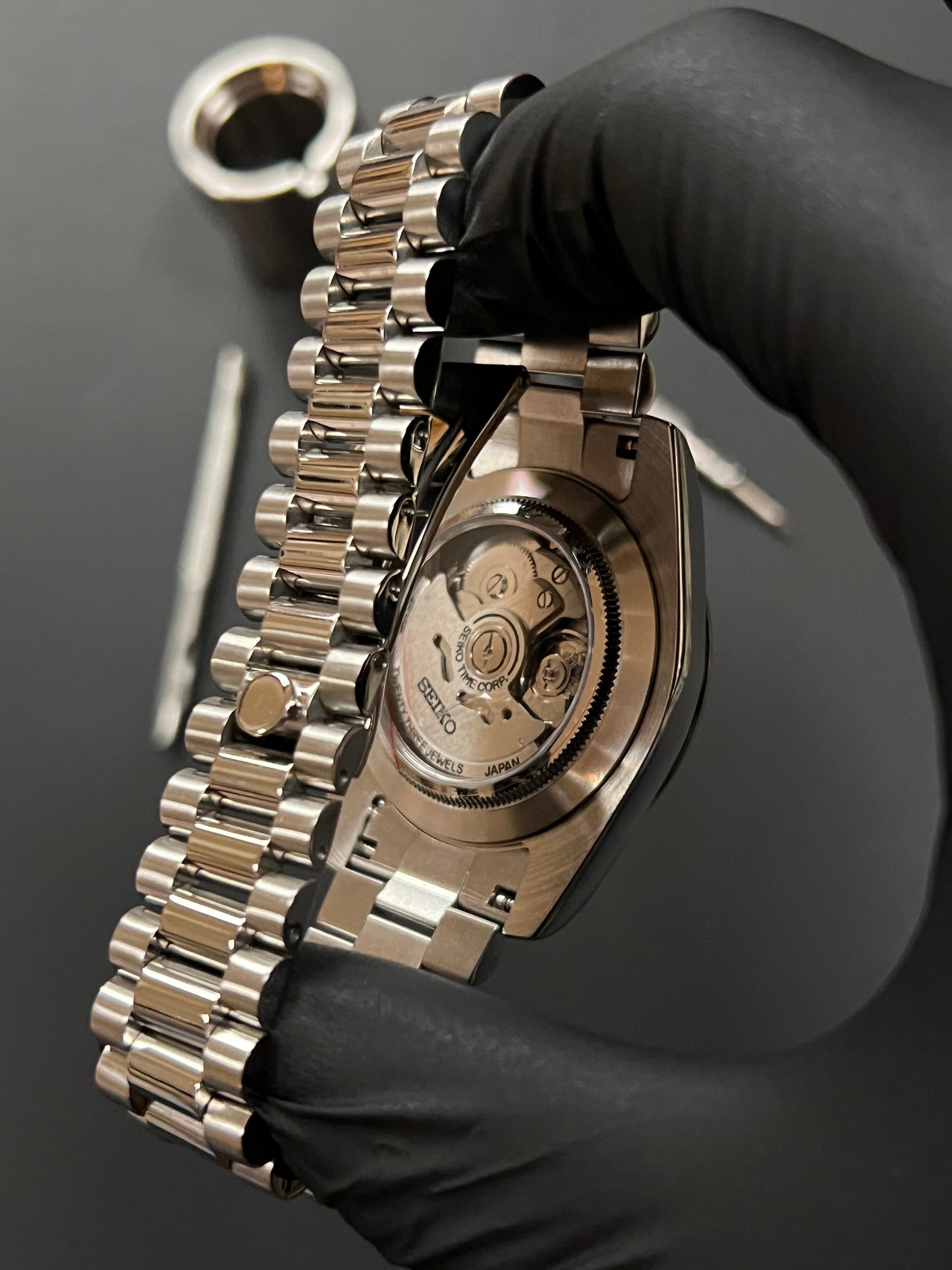 CUSTOM WATCH MOD WHITE FACE DATEJUST NH35 AUTOMATIC