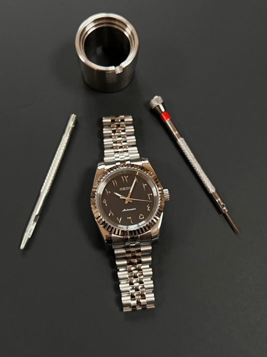 CUSTOM WATCH MOD ARABIC FACE DATEJUST NH35 AUTOMATIC