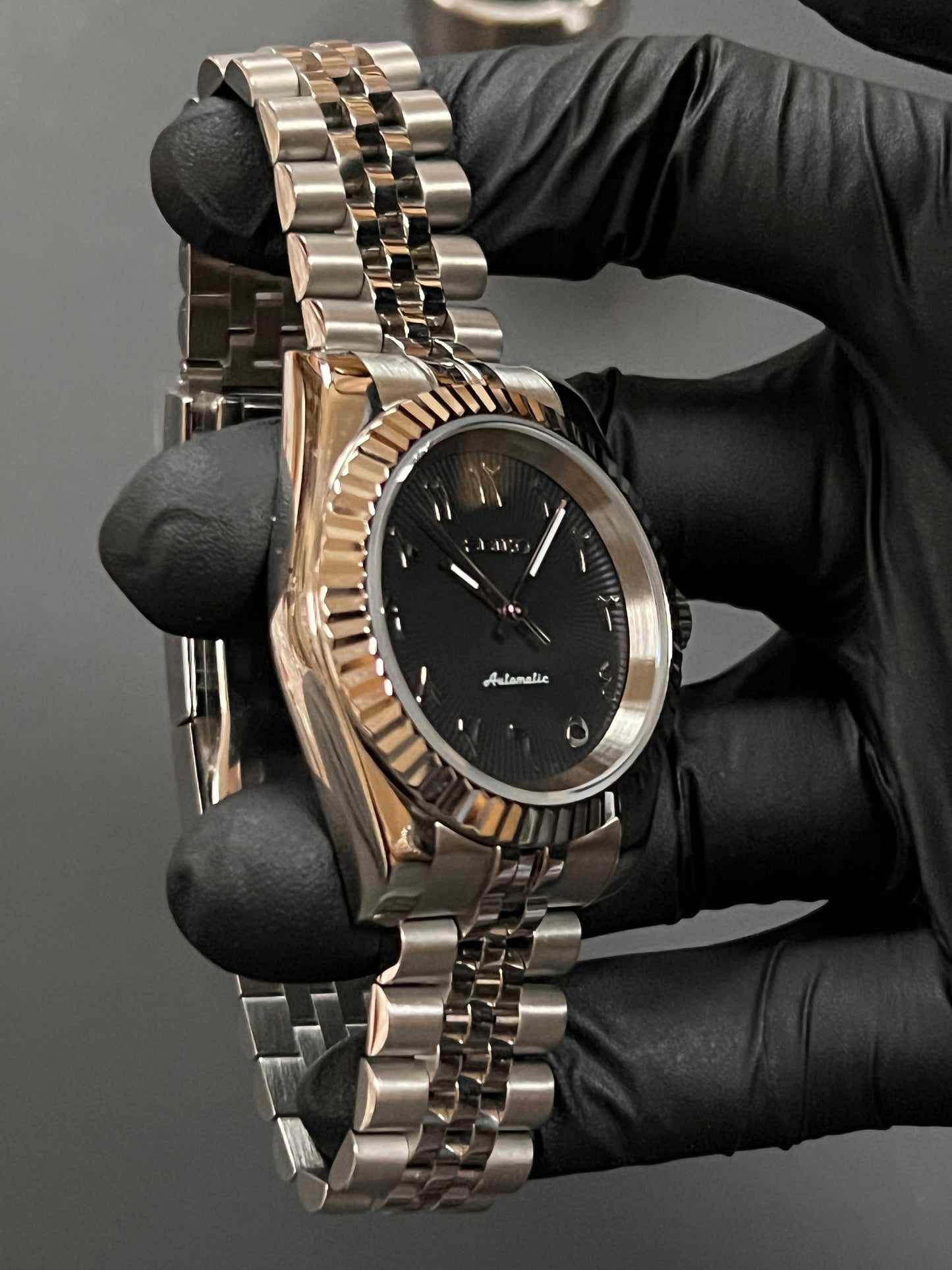 CUSTOM WATCH MOD ARABIC FACE DATEJUST NH35 AUTOMATIC