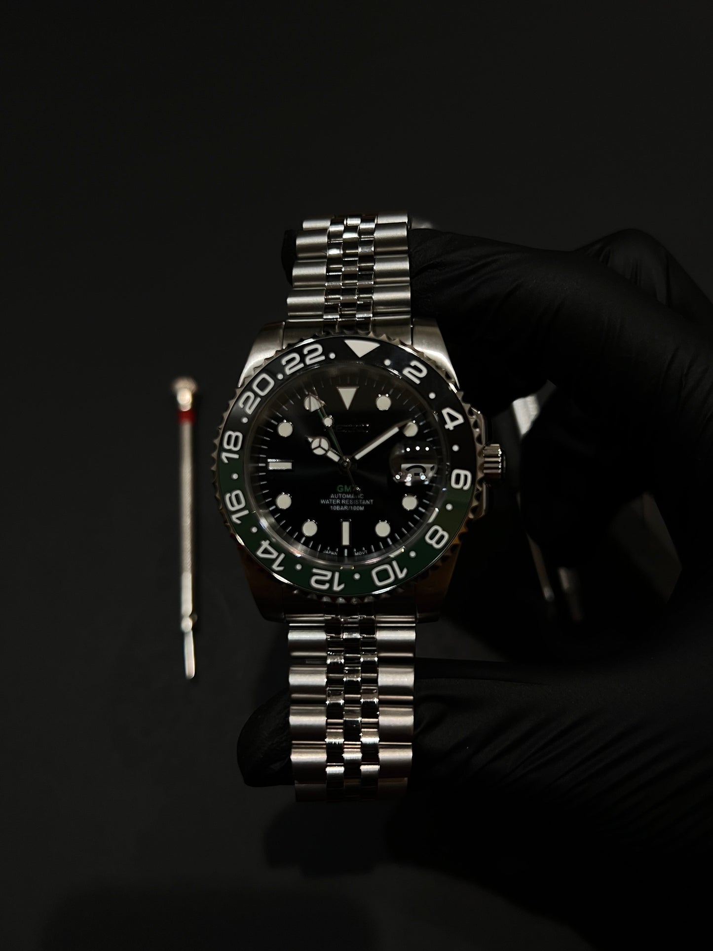 CUSTOM WATCH MOD STARBUCKS GMT NH34 AUTOMATIC