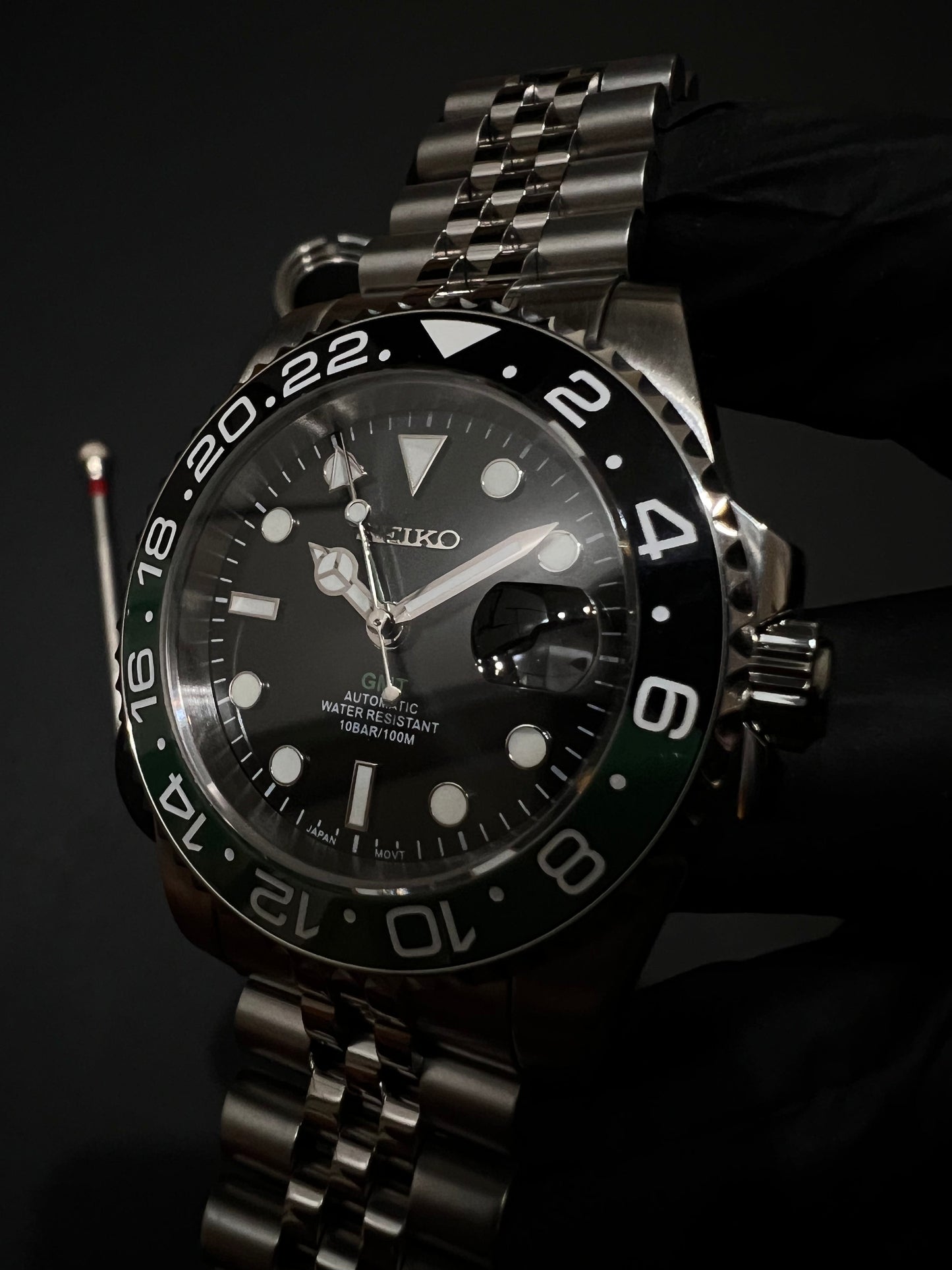 CUSTOM WATCH MOD STARBUCKS GMT NH34 AUTOMATIC