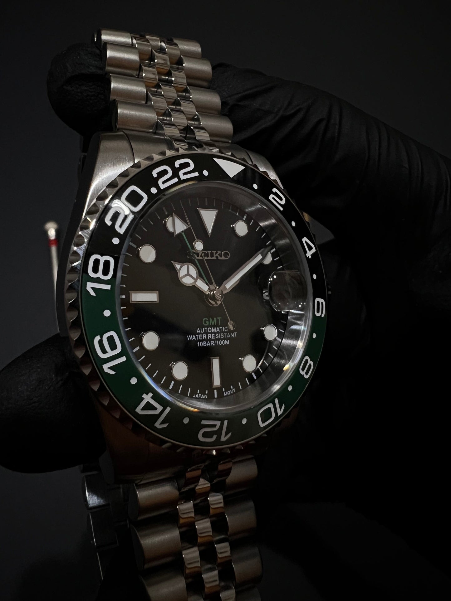 CUSTOM WATCH MOD STARBUCKS GMT NH34 AUTOMATIC